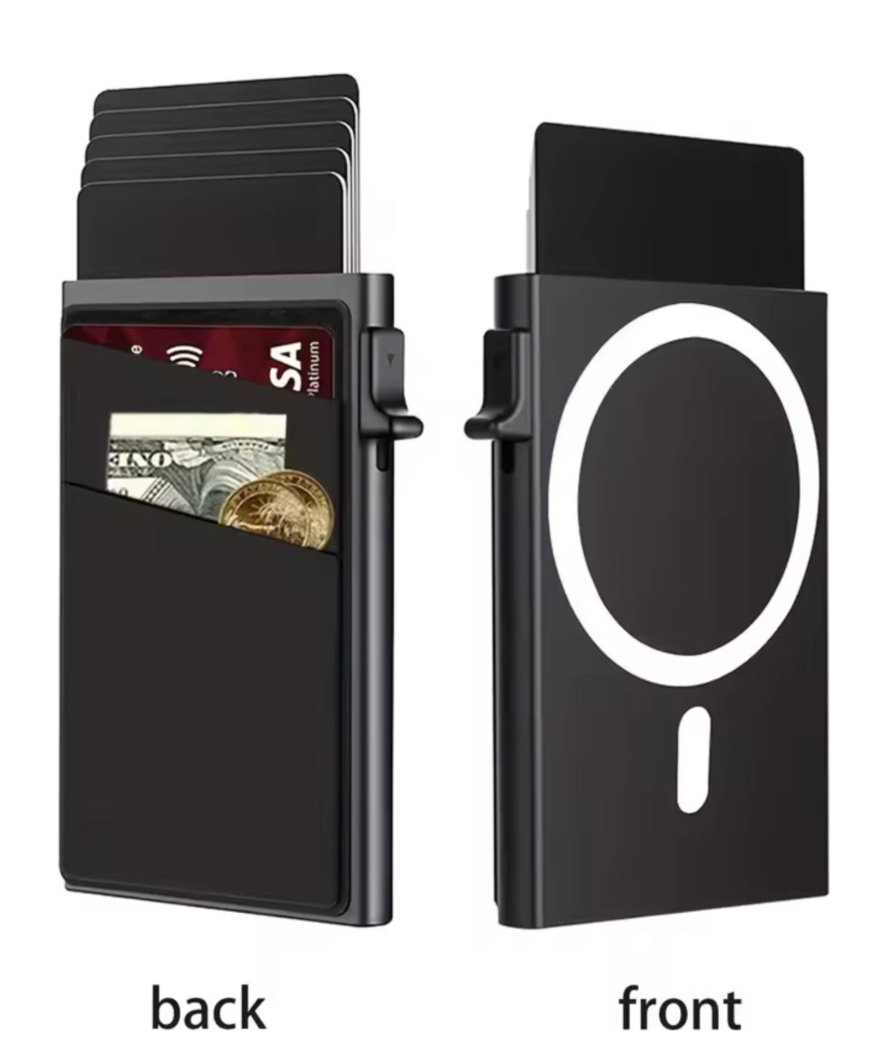 MagLock Pro – Aluminum Magnetic Card Wallet for iPhone