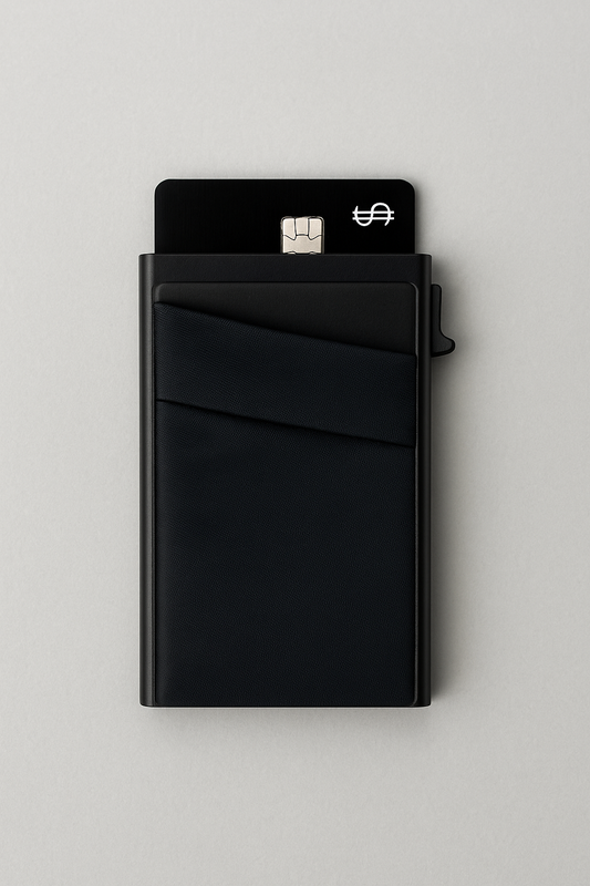 MagLock Pro – Aluminum Magnetic Card Wallet for iPhone